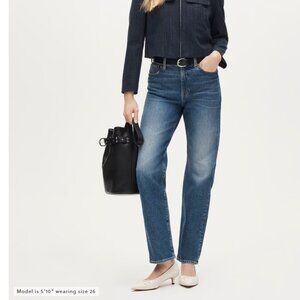 J. Crew Nipped Straight Jean in Charlotte Wash Size 27